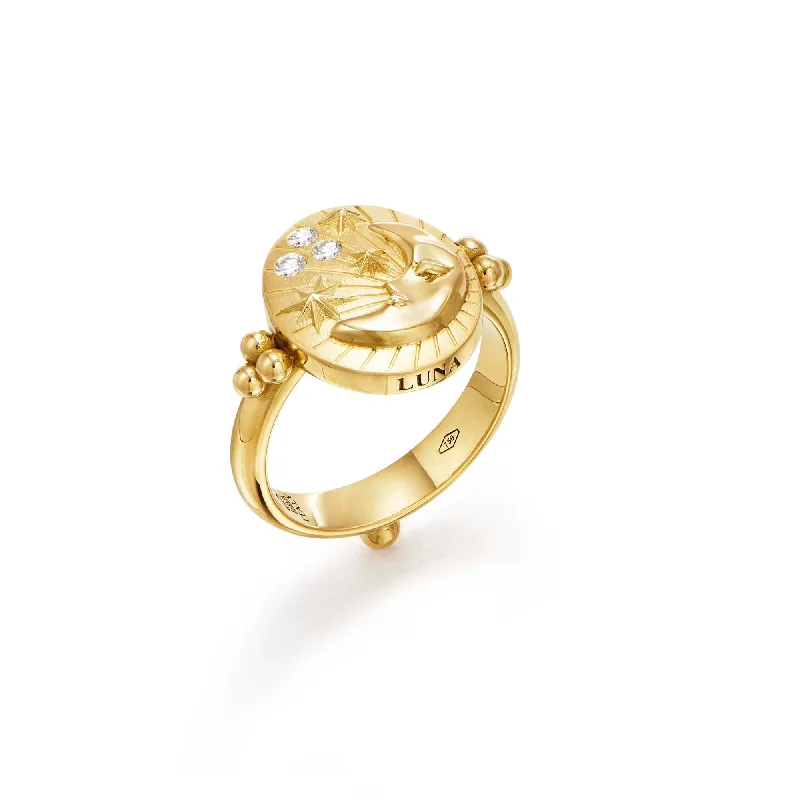 18K Luna Ring