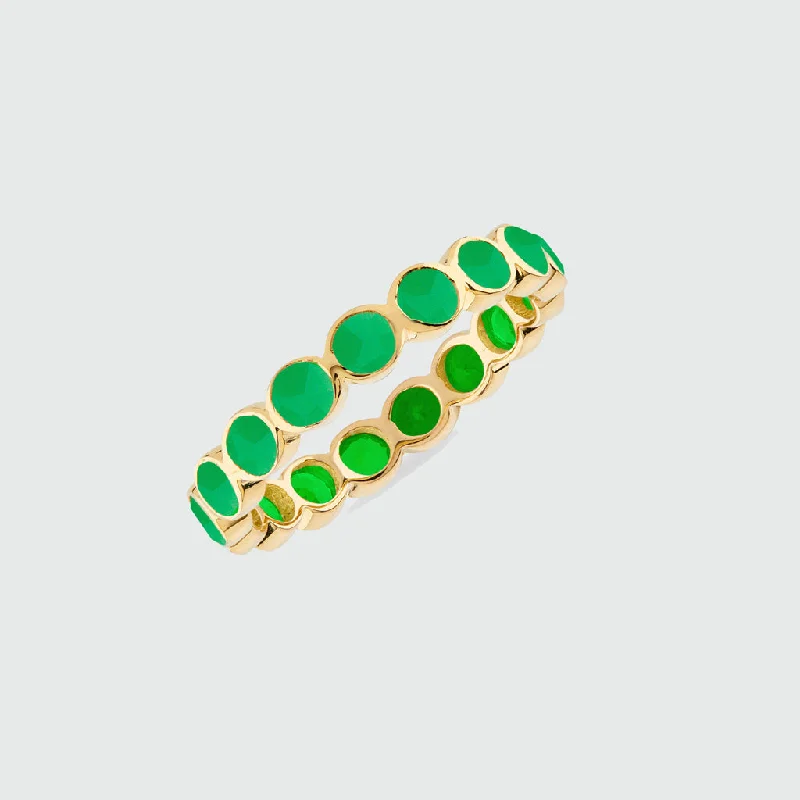 Ortigia Chrysoprase Gold Vermeil Ring